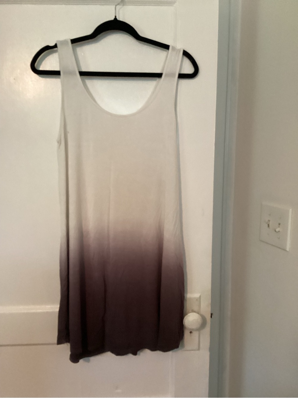 Heart & Hips White to Charcoal Ombre Tank Tunic